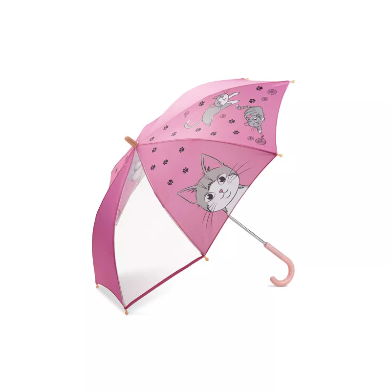Parasol dziecięcy MIAU - różowy (37064-21)