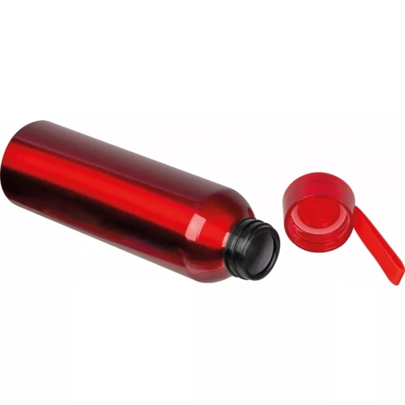 Butelka z aluminium z recyklingu CORK 600 ml - czerwony (424705)