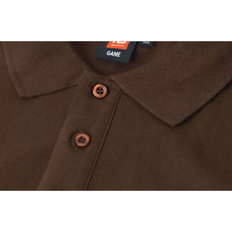 Koszulka bawełniana 210 g/m² ID Polo/stretch 0525 - Mocca (0525-MOCCA)