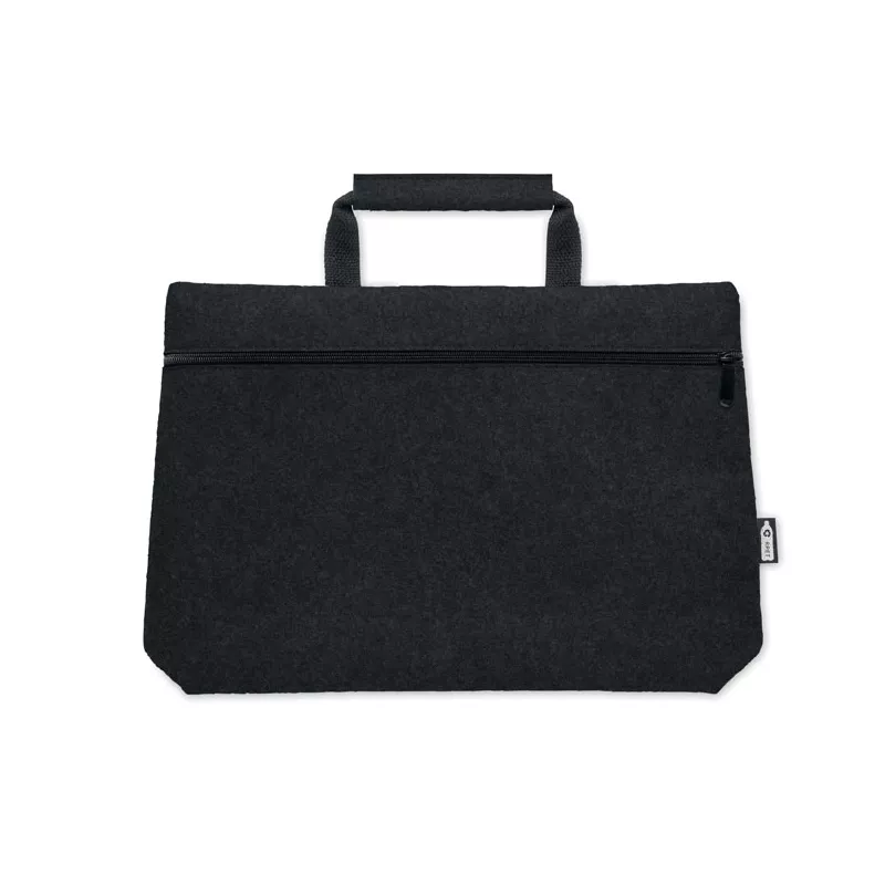 Torba na laptopa 15" z filcu RPET TAPLA - Czarny (MO6718-03)