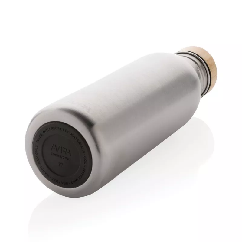 Butelka sportowa 600 ml Avira Alcor, stal nierdzewna z recyklingu - srebrny (P438.062)