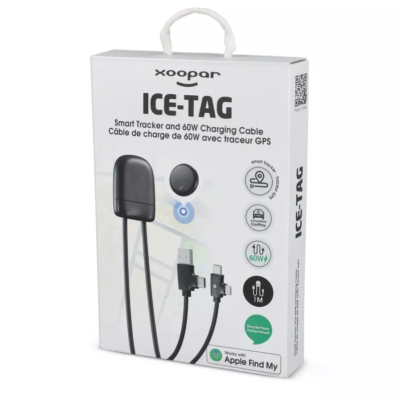 4034 - Kabel Xoopar Ice-Tag dołączony do Find My Tracker - czarny (LT41021-N0002)