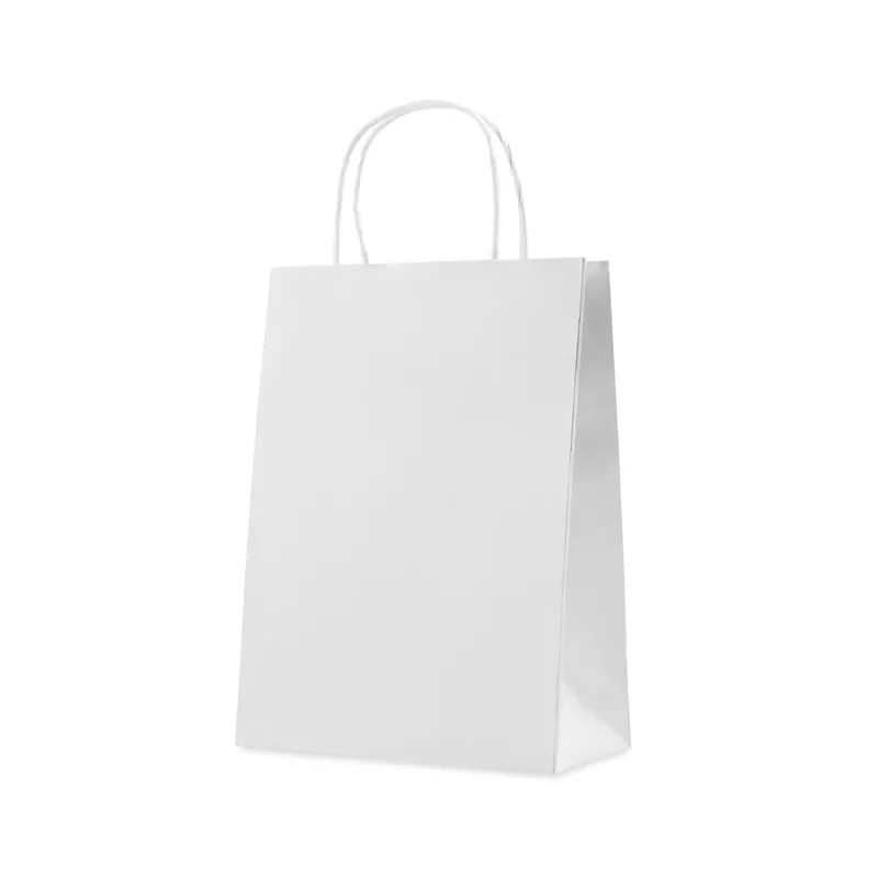 Torba papierowa z recyklingu 150 g/m² PAPER MEDIUM - Bialy (MO8808-06)