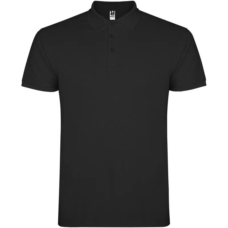 Koszulka polo bawełniana 200 g/m² ROLY STAR 6638 - Czarny (R6638-BLACK)