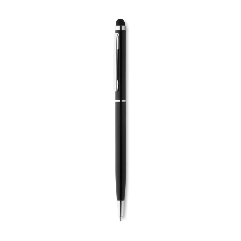 Długopis aluminiowy z rysikiem NEILO TOUCH - Czarny (MO8209-03)