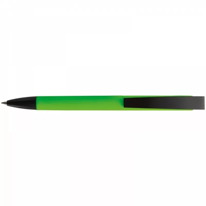Długopis plastikowy soft touch BRESCIA - jasnozielony (009929)
