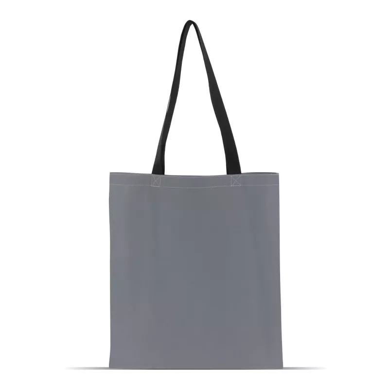 Odblaskowa torba na zakupy z wewnętrzną kieszenią 35x40cm - szary (LT95260-N0061)