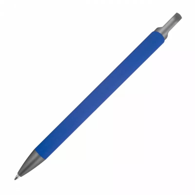 Długopis aluminiowy z recyklingu półżelowy KAROLINE - niebieski (1444004)