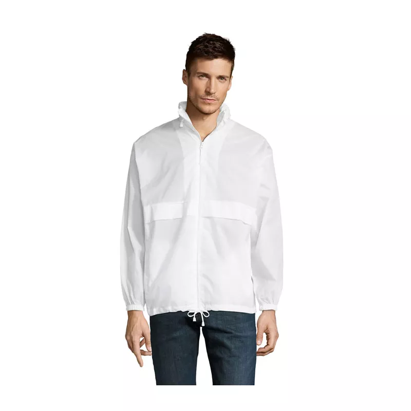 Kurtka wiatrówka unisex wodoodporna Sol's SURF - Bialy (S32000-WH)