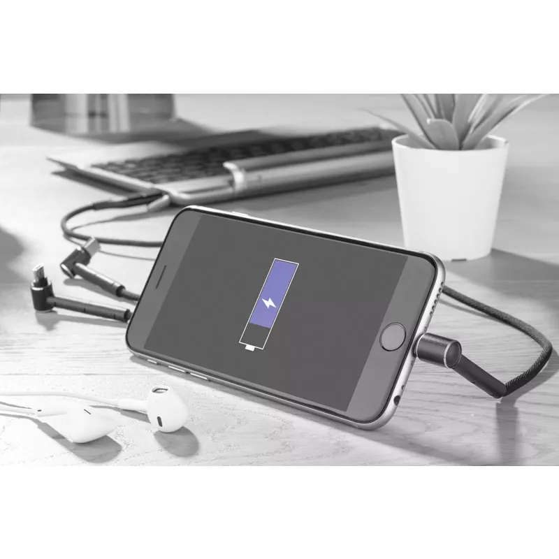 Kabel USB 6 w 1 RICO - czarny (09122-02S)