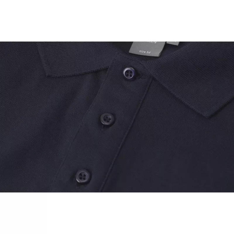 Koszulka bawełniana 210 g/m² ID Polo/stretch 0525 - Navy (0525-NAVY)