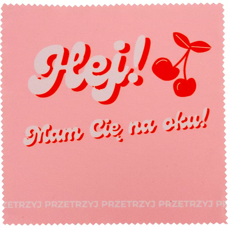 Ściereczka do czyszczenia okularów do sublimacji CHARLIE - biały (9158606)