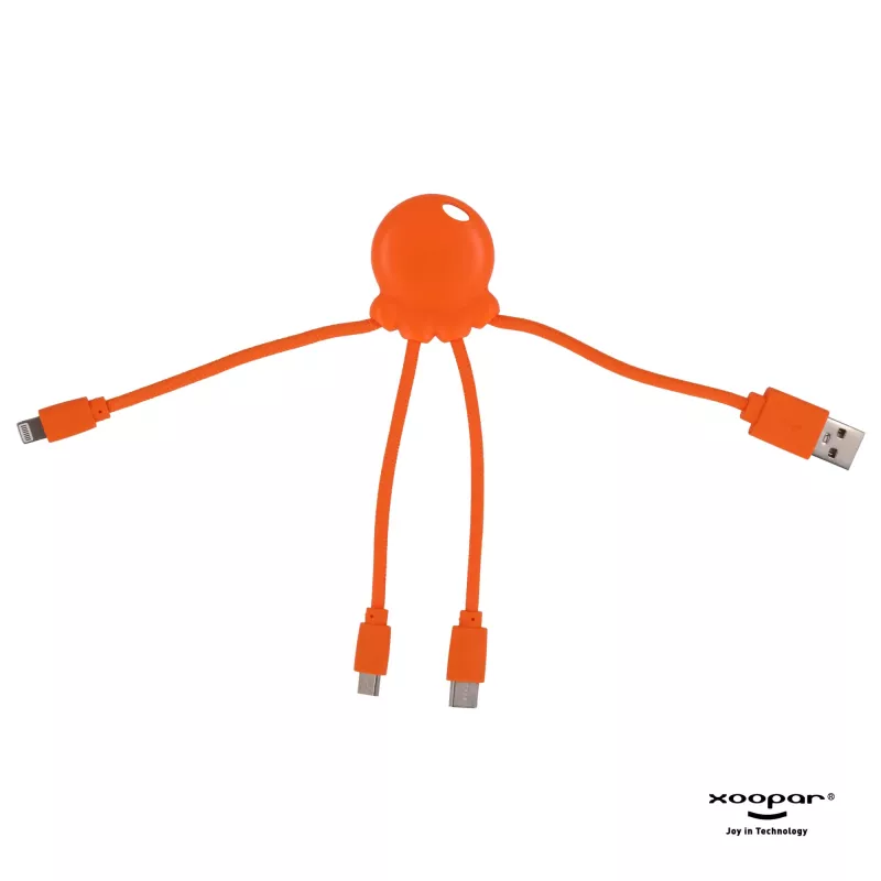 2087 | Xoopar Octopus Charging cable - pomarańczowy (LT41005-N0026)