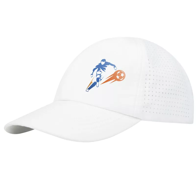 Mica 6 panelowa czapka GRS z recyklingu o młodzieżowym kroju - Biały (37516010)