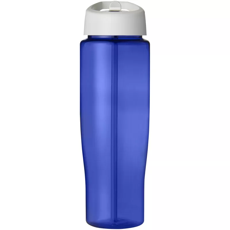 Bidon H2O Tempo® o pojemności 700 ml z wieczkiem z słomką - Biały-Niebieski (21004411)