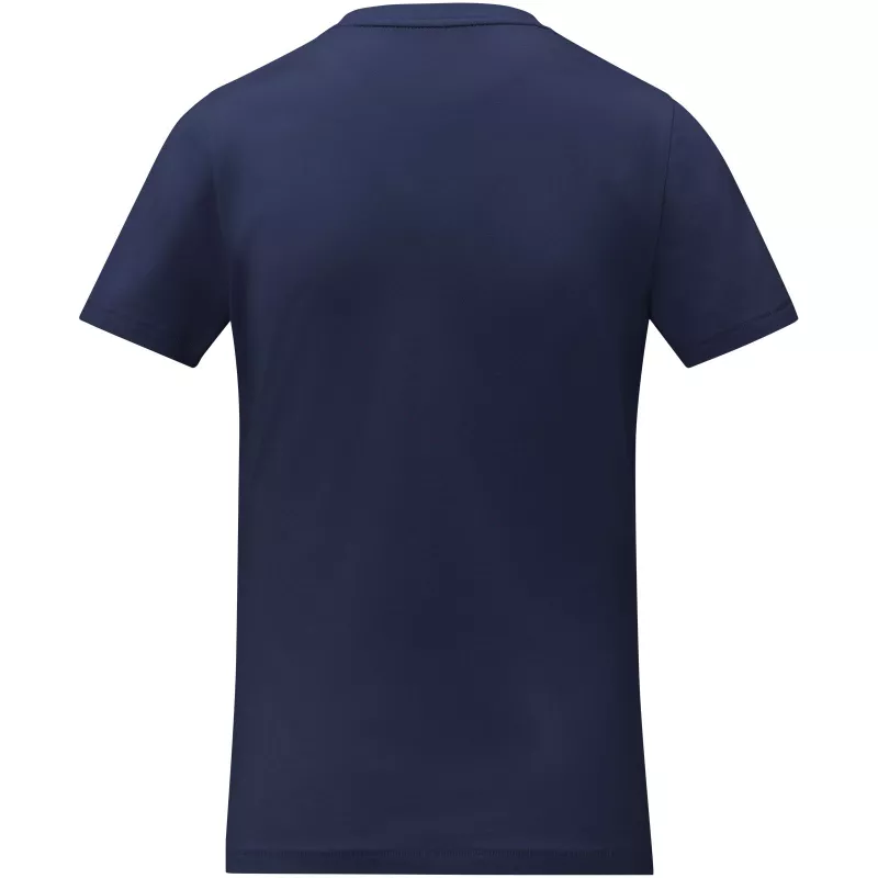 Koszulka damska Somoto z krótkim rękawem i kołnierzem w serek  - Granatowy (38031-NAVY)