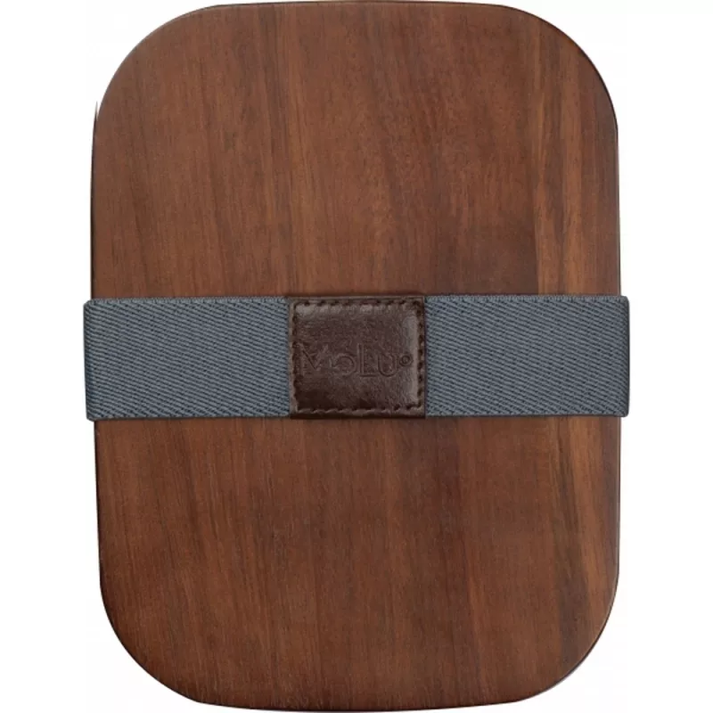 Lunch box ze stalowy z recyklingu PUERTO BANUS MoLu 1000 ml - szary (398407)