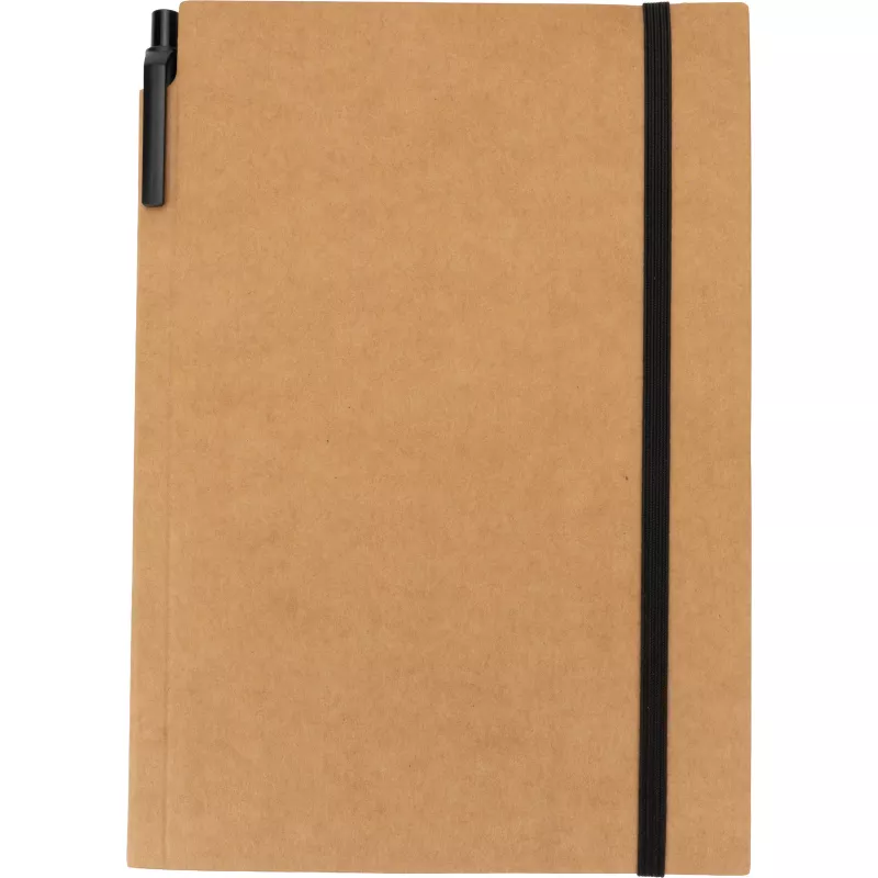 Notatnik A5 w kratkę z długopisem FELIX - brązowy (2058201)