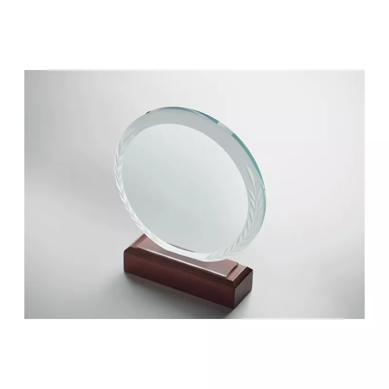 Statuetka kryształowa okrągła Ø 15 cm KEEN - Brazowy (MO6586-01)
