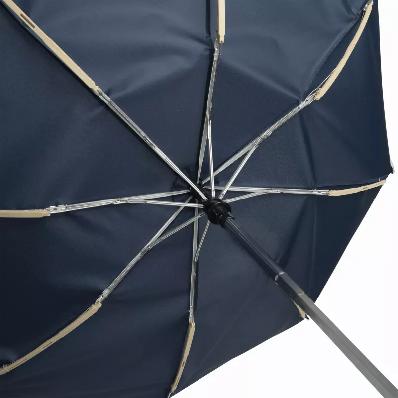 Automatyczny, wiatroodporny, kieszonkowy parasol - granatowy (56-0101180)