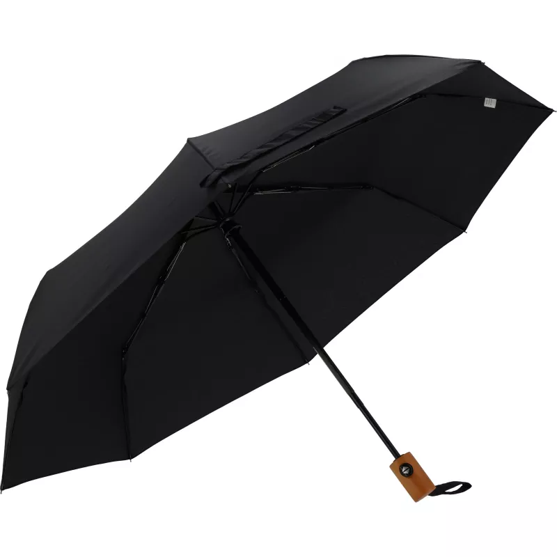 Parasol automatyczny Ø100 cm rPET IPSWICH - czarny (322303)