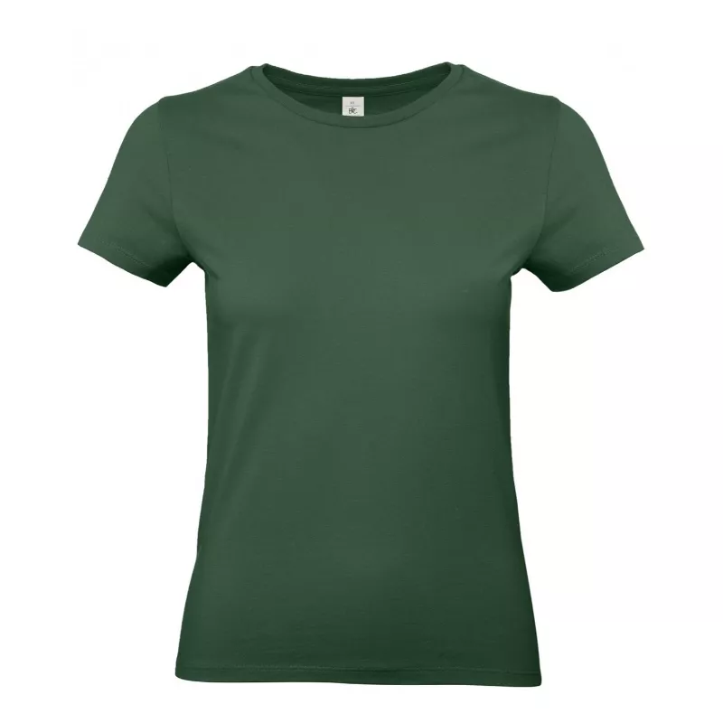 Damska koszulka reklamowa 185 g/m² B&C #E190 / WOMEN - Bottle Green (540) (TW04T/E190-BOTTLE GREEN)