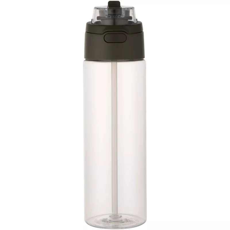 Bidon na wodę Theron o pojemności 700 ml, wykonany z tworzywa sztucznego pochodzącego z recyklingu (RCS), z pokrywką o podwój - Leśny zielony (10095064)