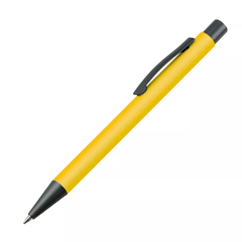 Długopis reklamowy plastikowy z metalowym klipem - żółty (1094508)