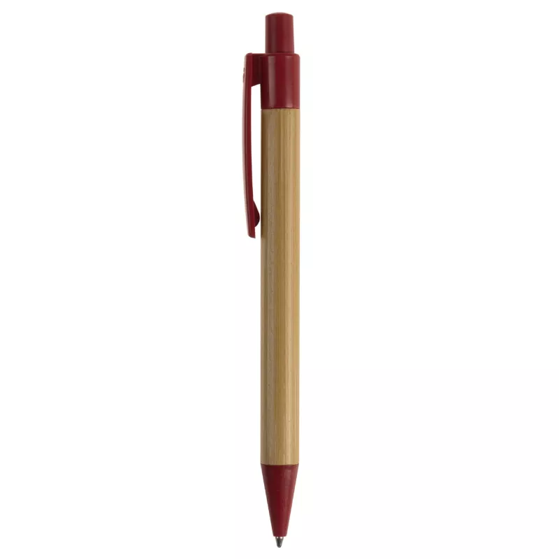 Długopis bambusowo-słomkowy - ciemnoczerwony (LT87284-N0020)