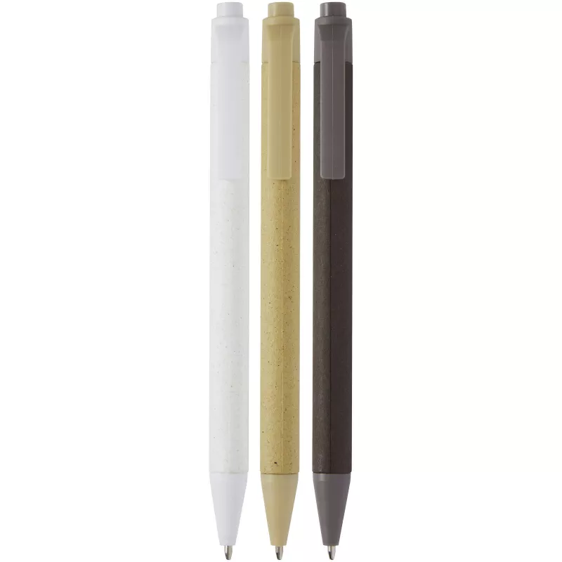 Fabianna długopis z papieru gniecionego - Biały (10782101)