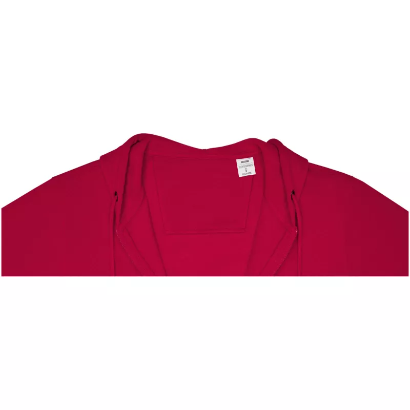 Męska bluza z kapturem Theron z zamkiem błyskawicznym - Czerwony (38229-RED)