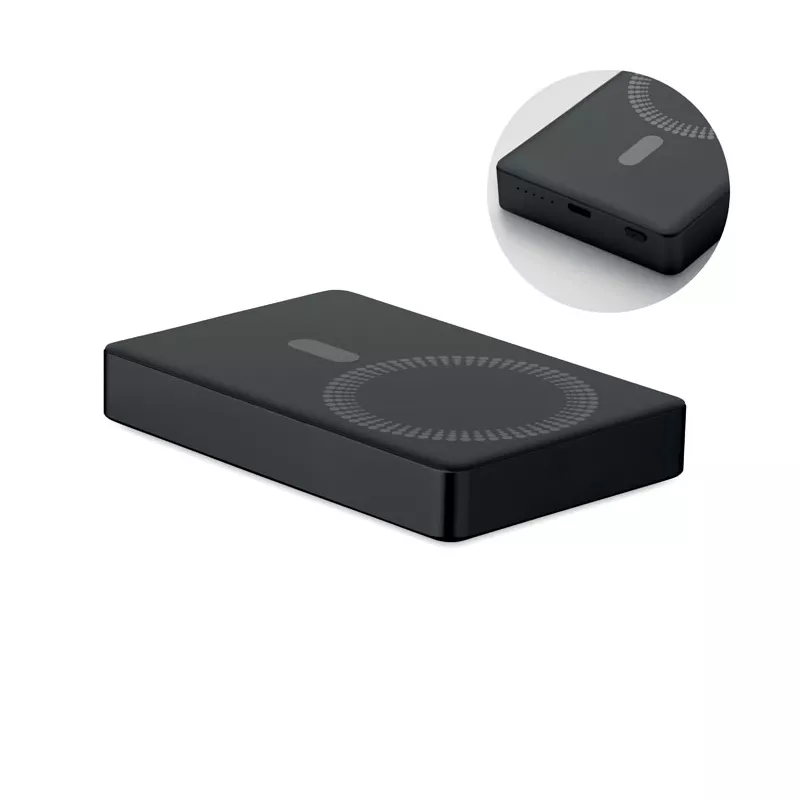 Powerbank bezprzewodowy 10 000 mAh 15W POWERMAG - Czarny (MO2957-03)