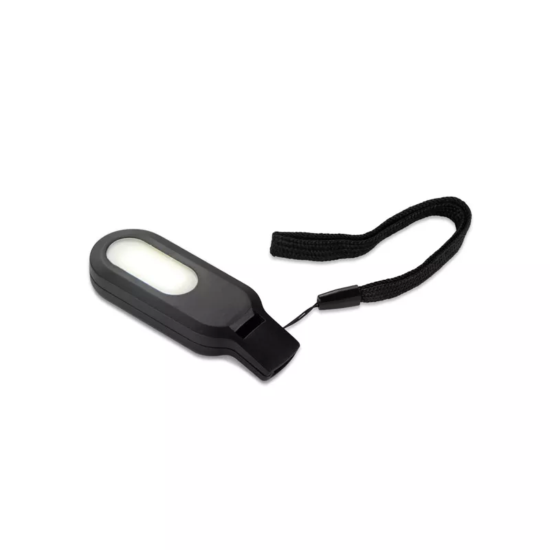 Latarka z gwizdkiem WISLI - czarny (29209-02)