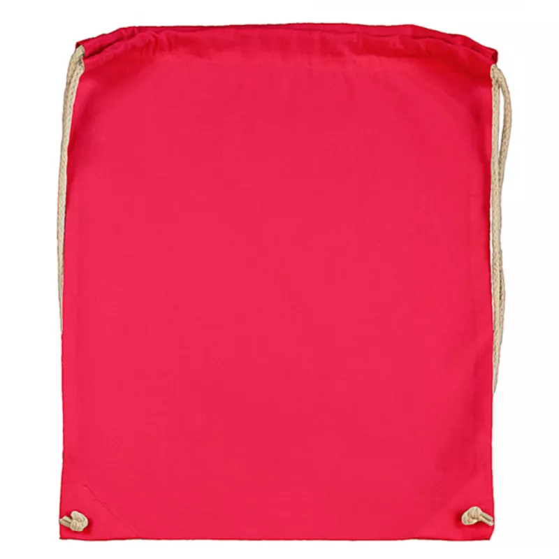 Plecak bawełniany na sznurkach Jassz 140 g/m², 38 x 42 cm - Rouge Red (602.57-ROUGE RED)
