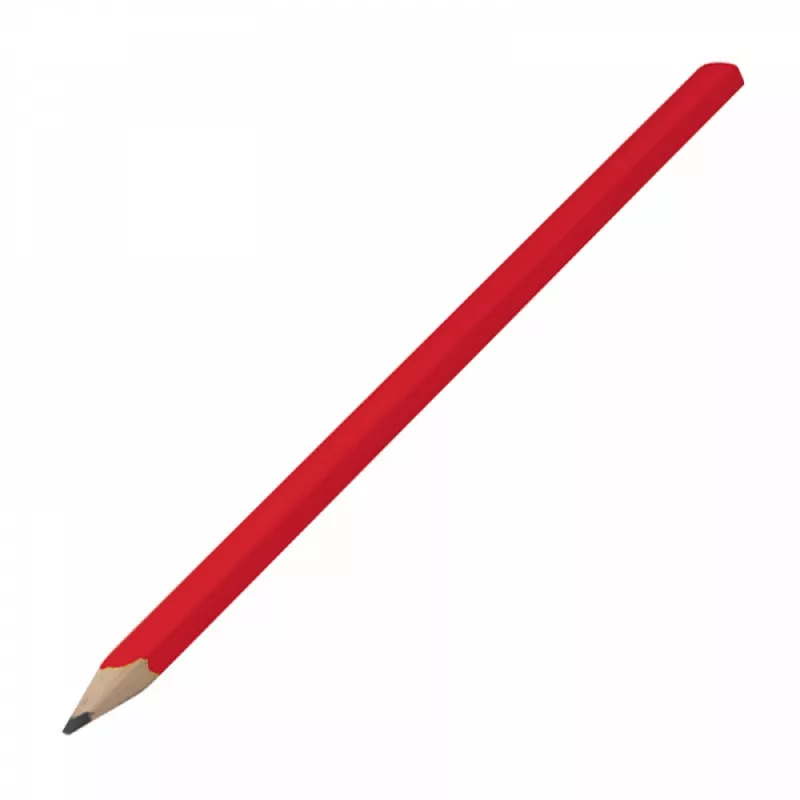Ołówek stolarski drewniany - HB - czerwony (1092305)