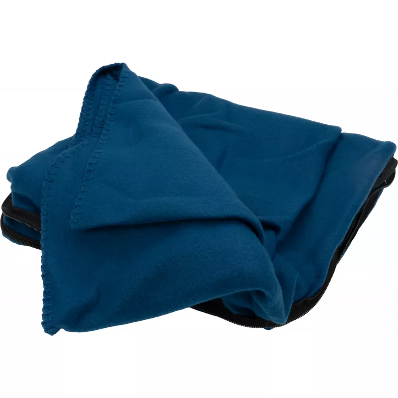 Koc z polaru/poduszka 2w1 RADCLIFF - granatowy (277544)