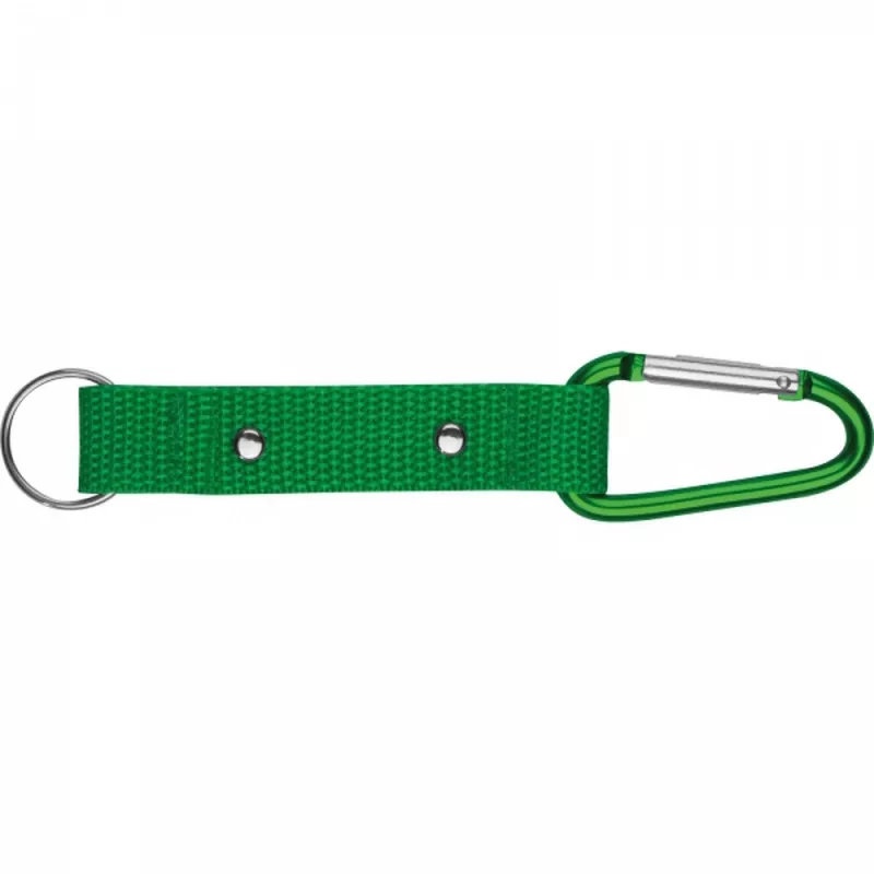 Brelok z karabińczykiem PHYLLIS - zielony (9116809)