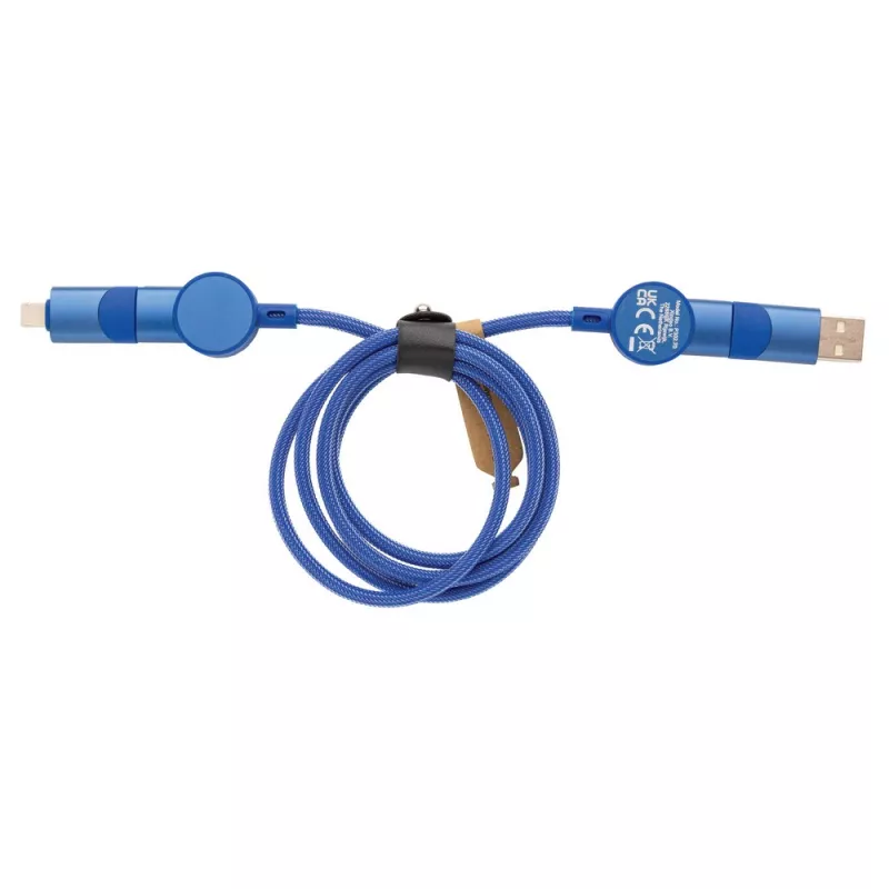 Kabel do ładowania 6 w 1 45W Urban Vitamin Oakland - niebieski (P302.705)