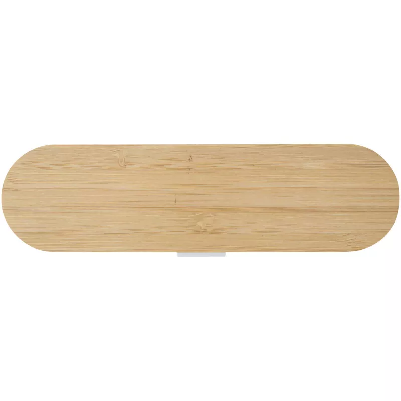 Runa zestaw sztućców z bambusową pokrywką - Biały (12636501)