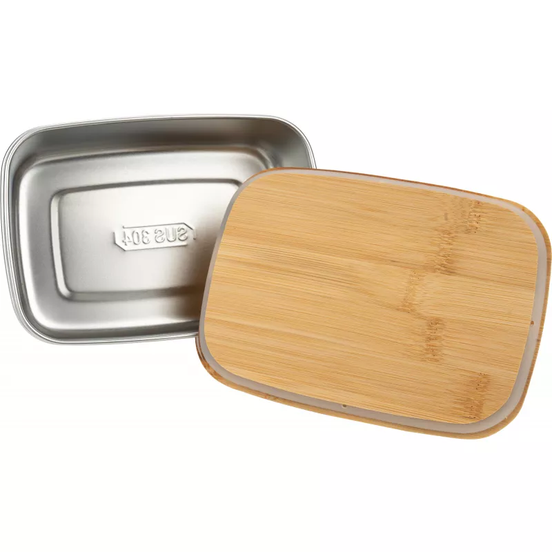 Lunch box ze sztućcami 950 ml JULIANA - beżowy (8231313)