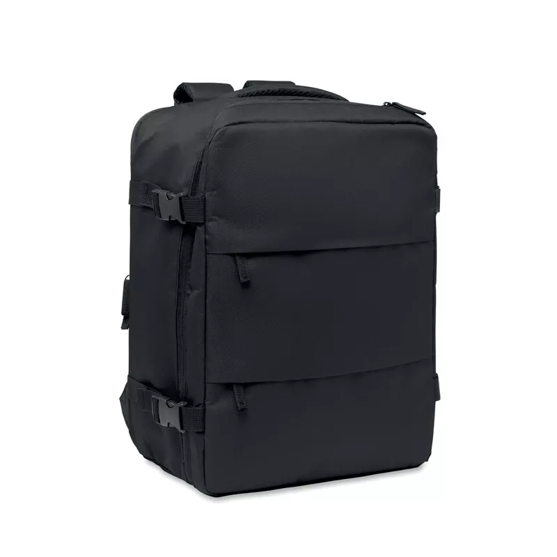 Plecak kabinowy rozciągliwy 15" RPET 20 l ASPEN - Czarny (MO3195-03)