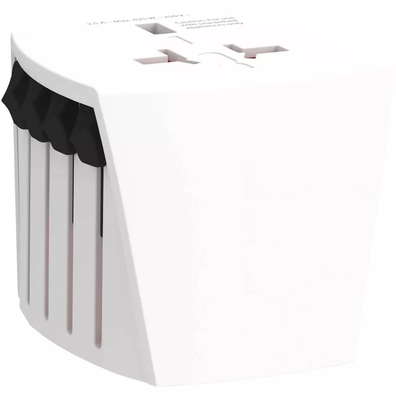SKROSS® MUV Micro – kompaktowy uniwersalny adapter podróżny - Biały (12461601)