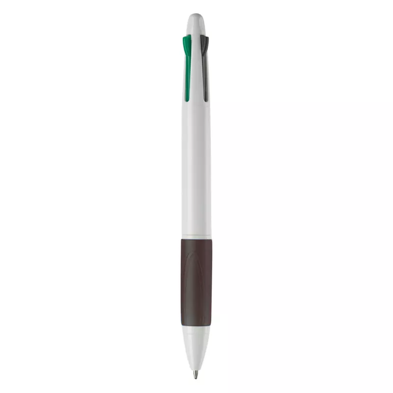 Długopis 4-kolorowy - biało / czarny (LT87226-N0102)