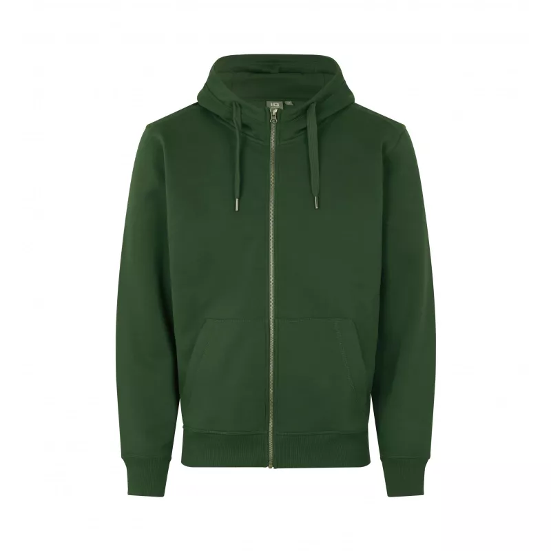 Bluza z kapturem ID CORE/zip 0638 300 g/m² - Bottle Green  (0638-BOTTLE GREEN)