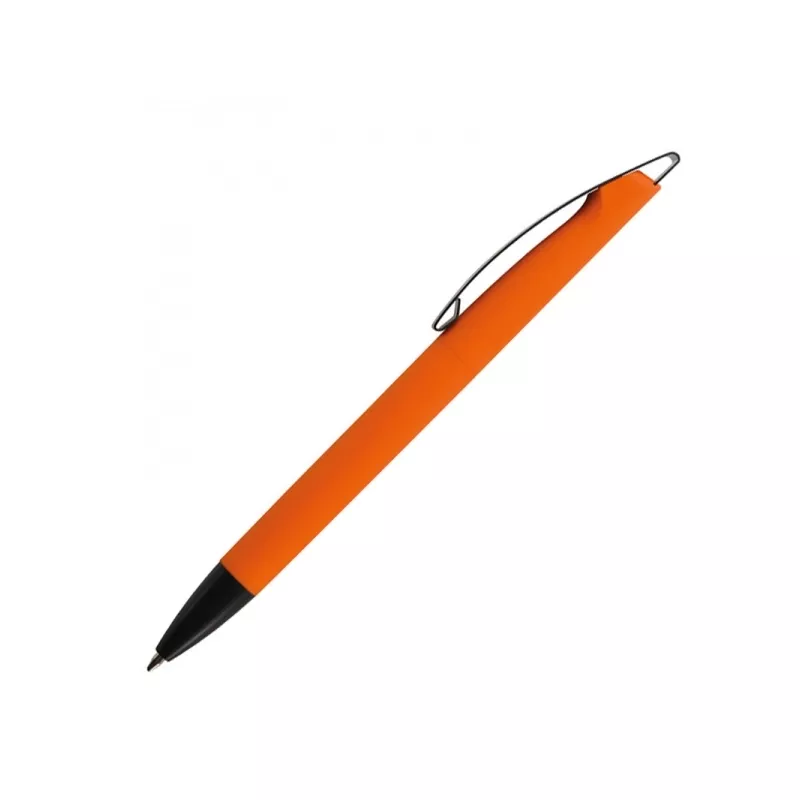 Długopis plastikowy z metalowym klipem BRESCIA - pomarańczowy (009910)