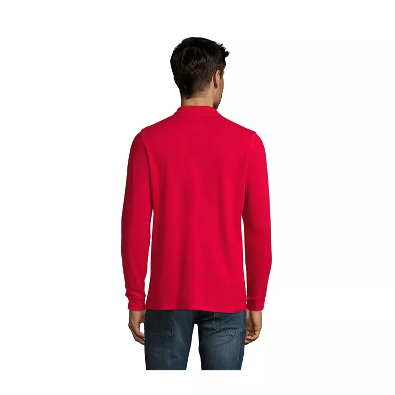 Polo męskie 180 g/m² Sol's PERFECT LSL MEN - Czerwony (S02087-RD)