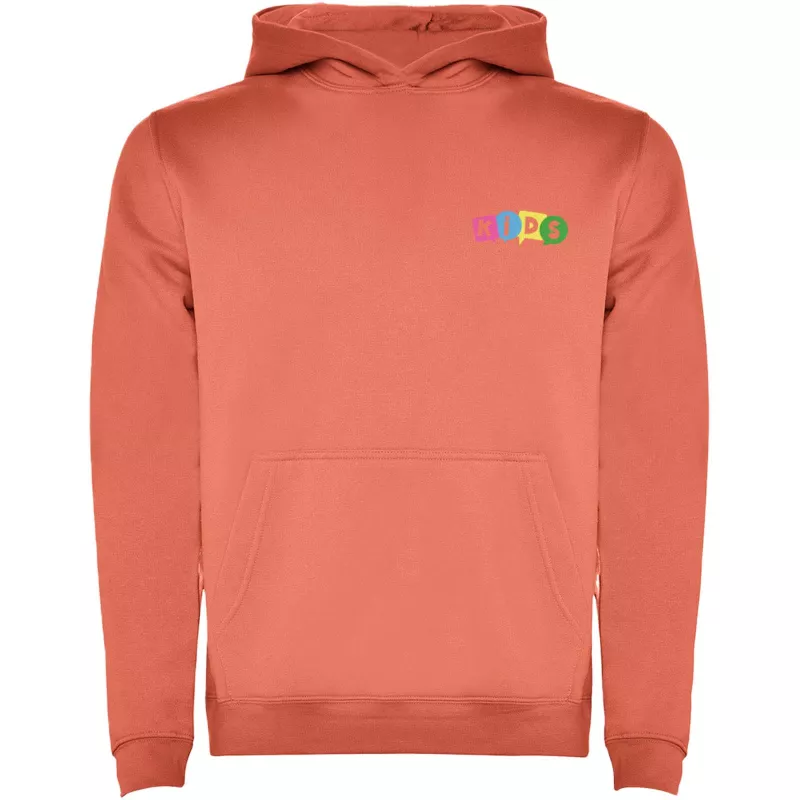 Dziecięca bluza z kapturem 280 g/m²  Roly Urban - Koralowy (K1067-CORAIL)