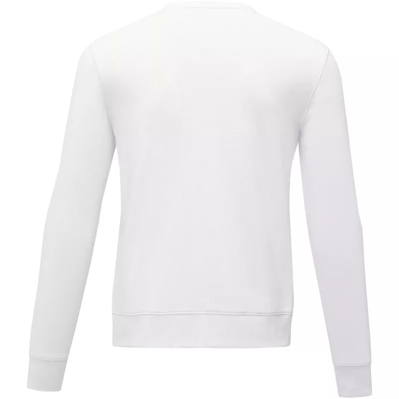 Męska bluza z okrągłym dekoltem Zenon - Biały (38231-WHITE)