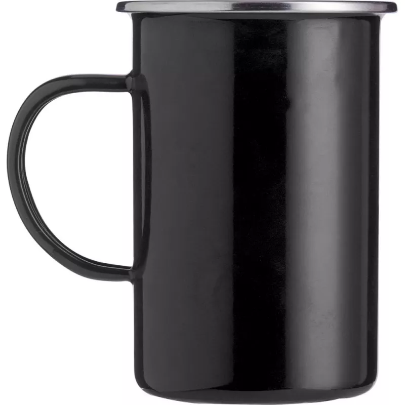 Kubek emaliowany 550 ml - czarny (V1509-03)