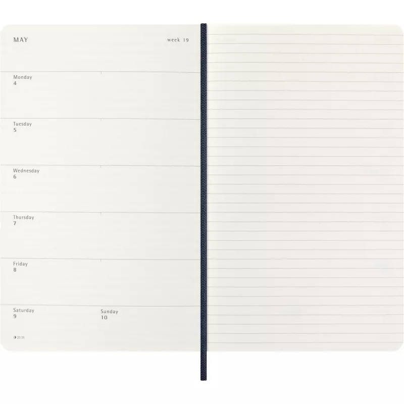 Kalendarz MOLESKINE - ciemnoniebieski (VM398-27/2027)